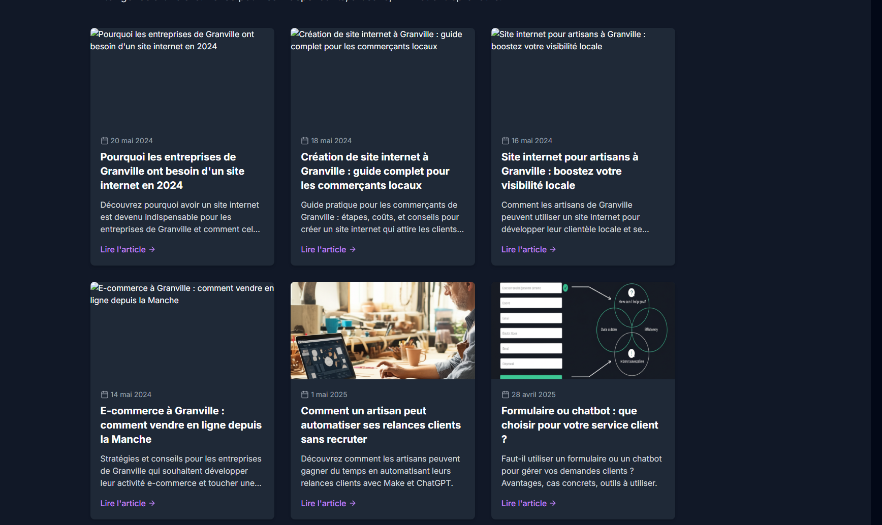 Création de site internet à Granville : guide complet pour les commerçants locaux